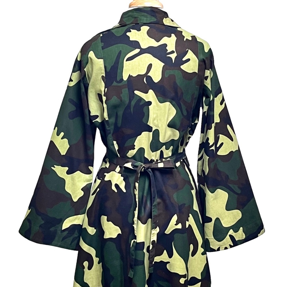 Kara Chic Camo Print Wrap Around Cotton Dress View 5